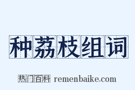 种荔枝组词是什么意思的图片